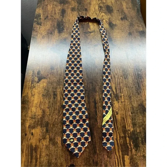 valentino cravatte tucan print neck tie silk - Picture 6 of 7